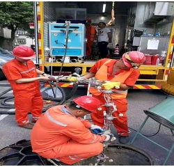 濮阳市非开挖变形管道顶管置换塌方管道修复疏通管道清淤维护